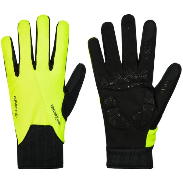Craft All-Weather Handschuhe Schwarz/gelb 1